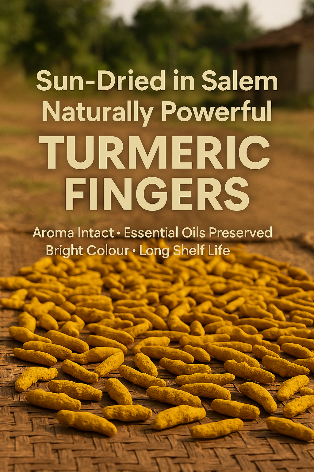 Salem Turmeric Fingers – High Curcumin, Premium GI-Region- 300 gms Selam Haldi Sabut Haldi Khadi Haldi Haldi Gaanth - Cooking Spices