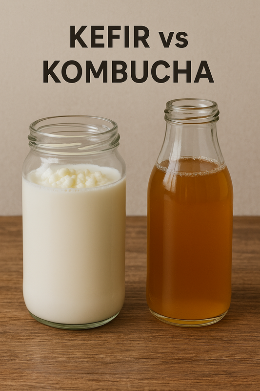 Kefir vs Kombucha — Which One Is Better for Gut Health & Bloating?
