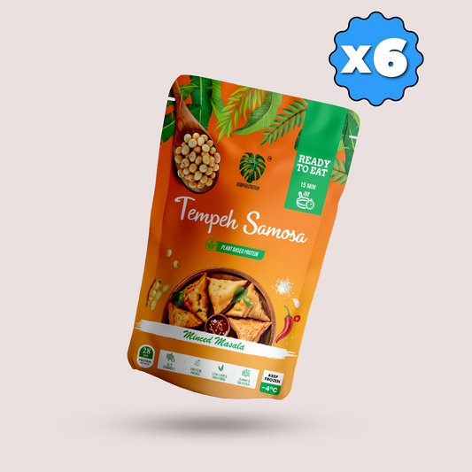 Pack of 6 Tempeh Samosa Fritters | 1200 g