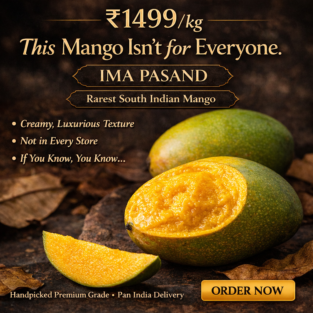 Imam Pasand Mangoes from Salem (1 Kg) – Rare South Indian Premium Box | ₹1499
