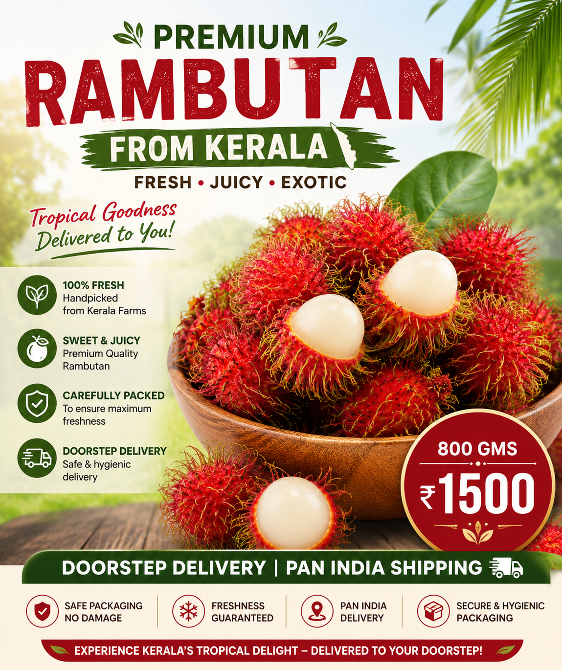 Rambutan from south region- Kerala
