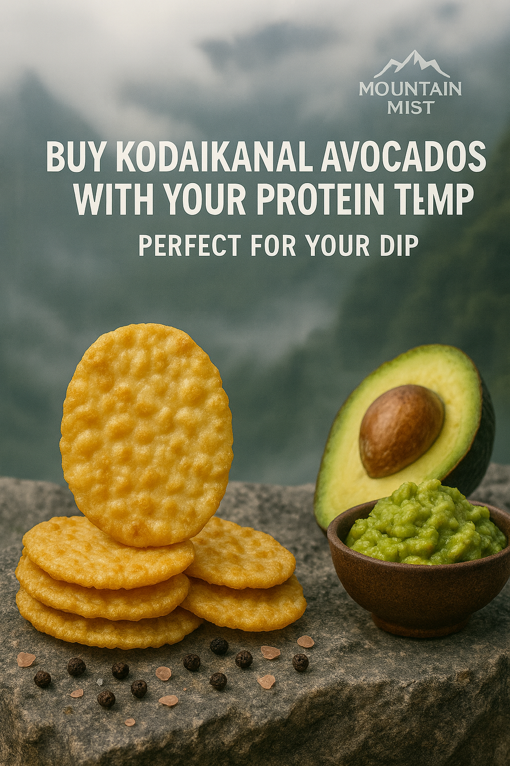 Himalayan Salt & Pepper Tempeh Chips | 100g AND 1.5 KILO KODAIKANAL AVACADOS
