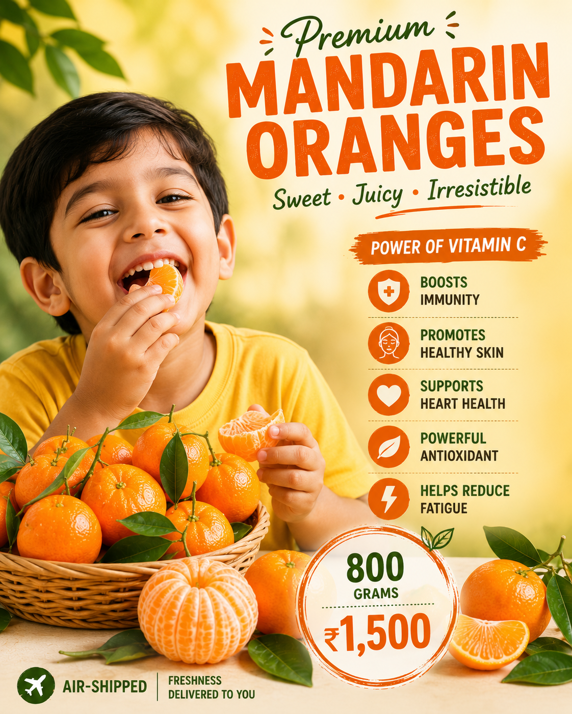 Mandarin Oranges – 800g For Orange LOVERS loaded with vitamin C