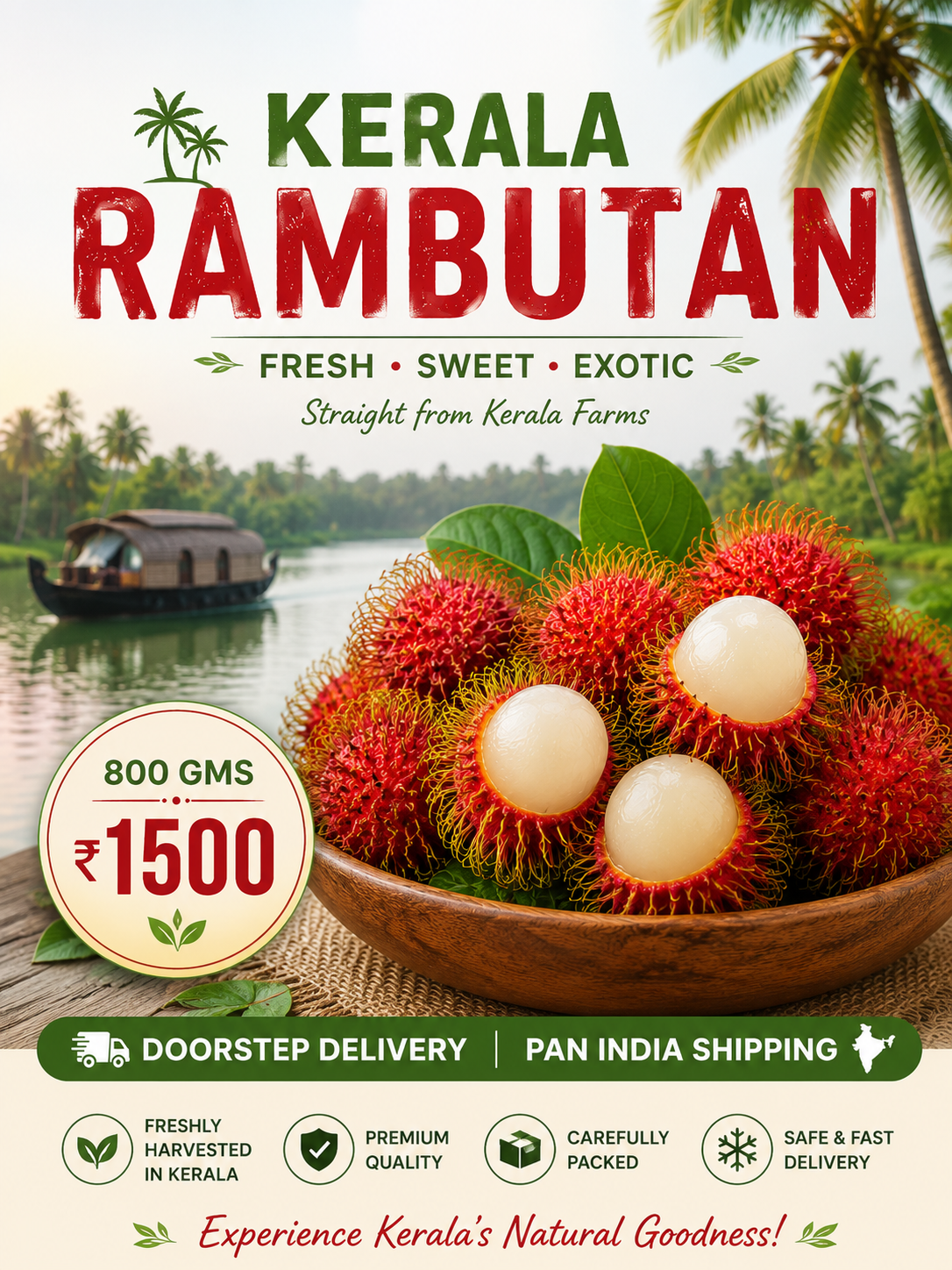 Rambutan from south region- Kerala