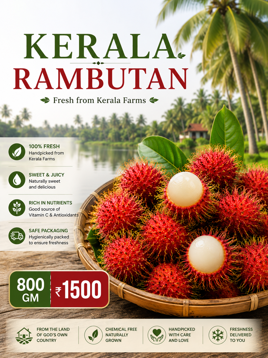 Rambutan from south region- Kerala