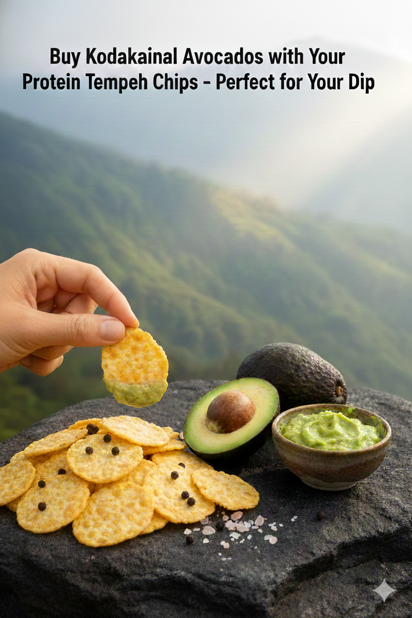 Himalayan Salt & Pepper Tempeh Chips | 100g AND 1.5 KILO KODAIKANAL AVACADOS