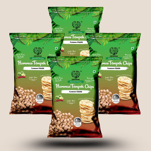 Lemon Chilli Hummus Tempeh Chips PACK OF 4
