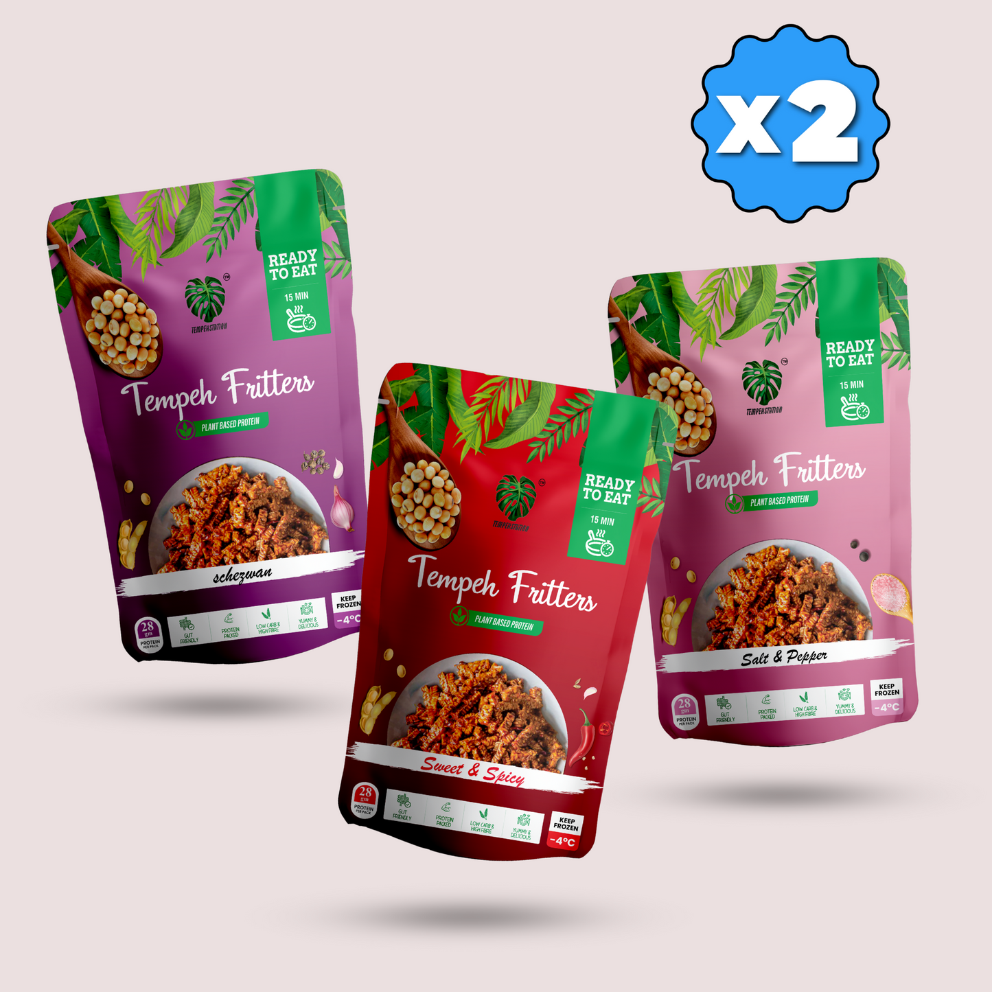 Pack of 6 Soybean Fritters Combo | 900 g