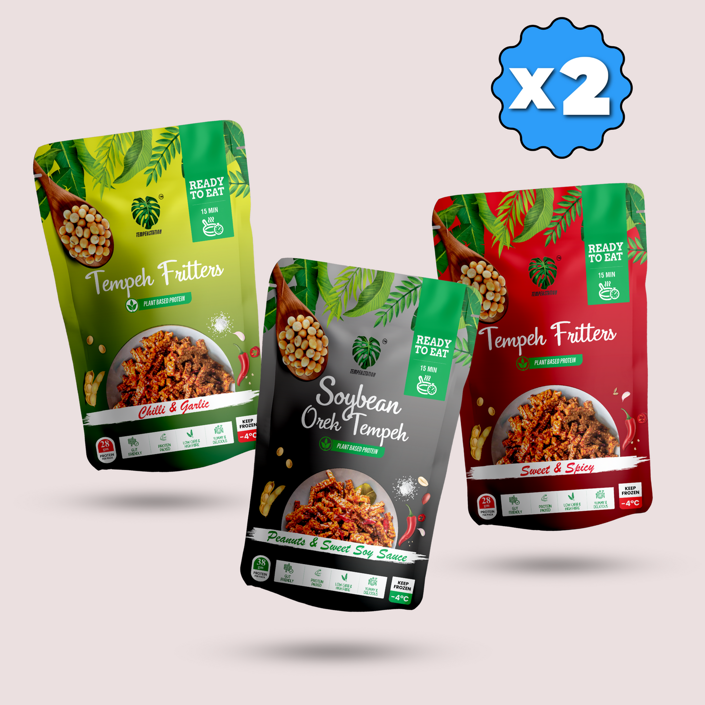 Pack of 6 Soybean Fritters Combo | 900 g