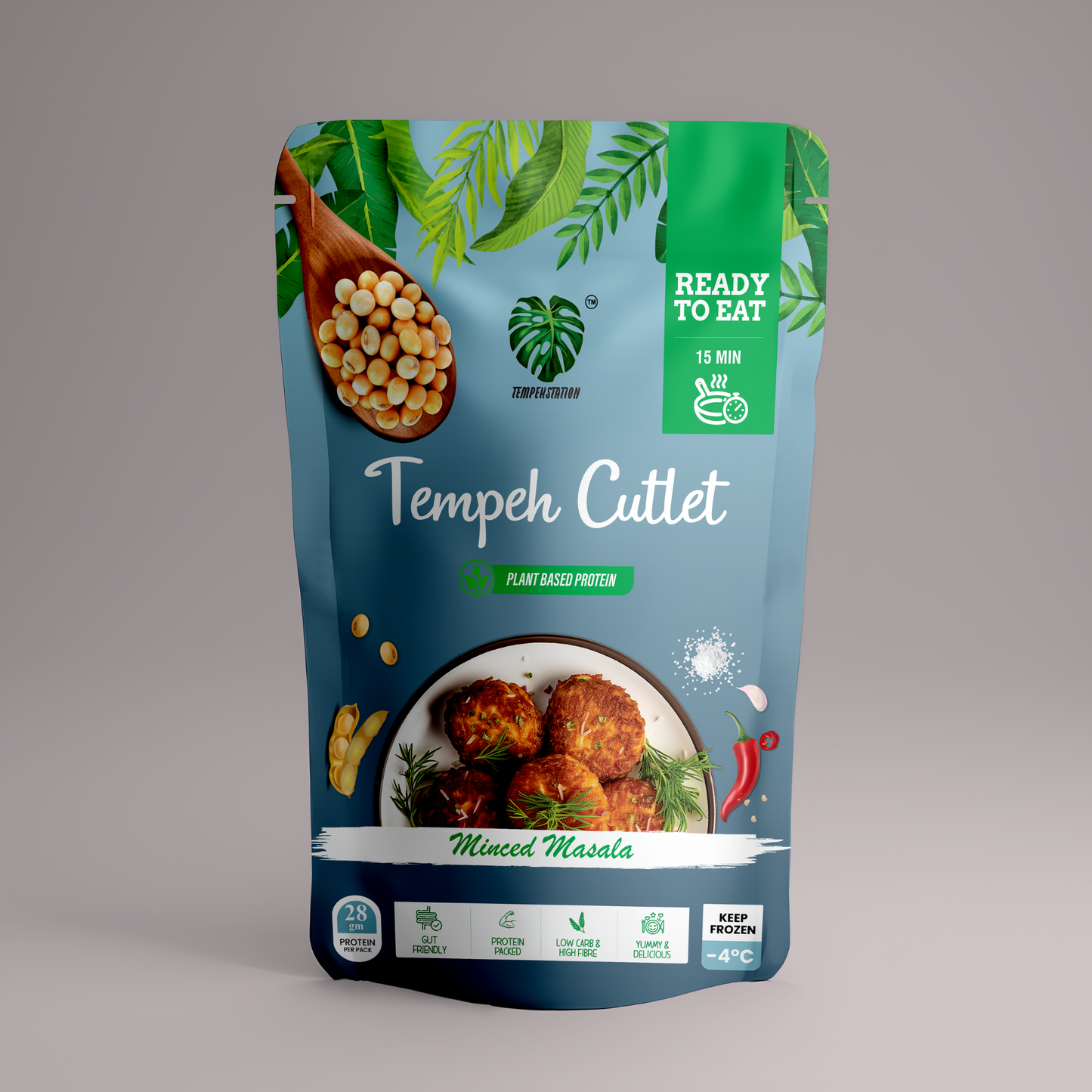 Pack of 2 Tempeh Cutlet | 400 g