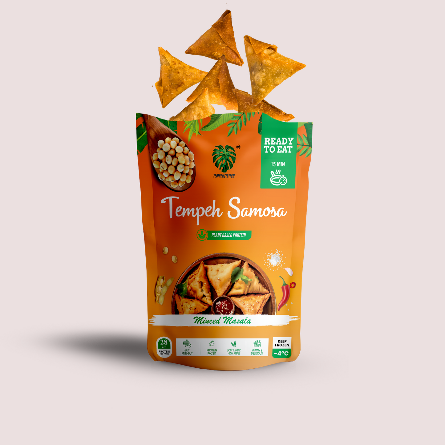 Pack of 2 Tempeh Samosa | 400 g