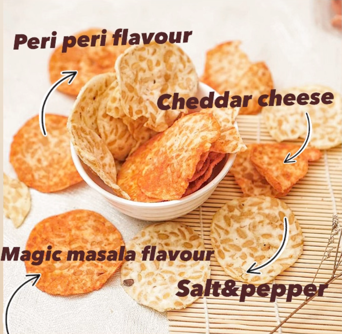 Barbeque Tempeh Chips | 100g