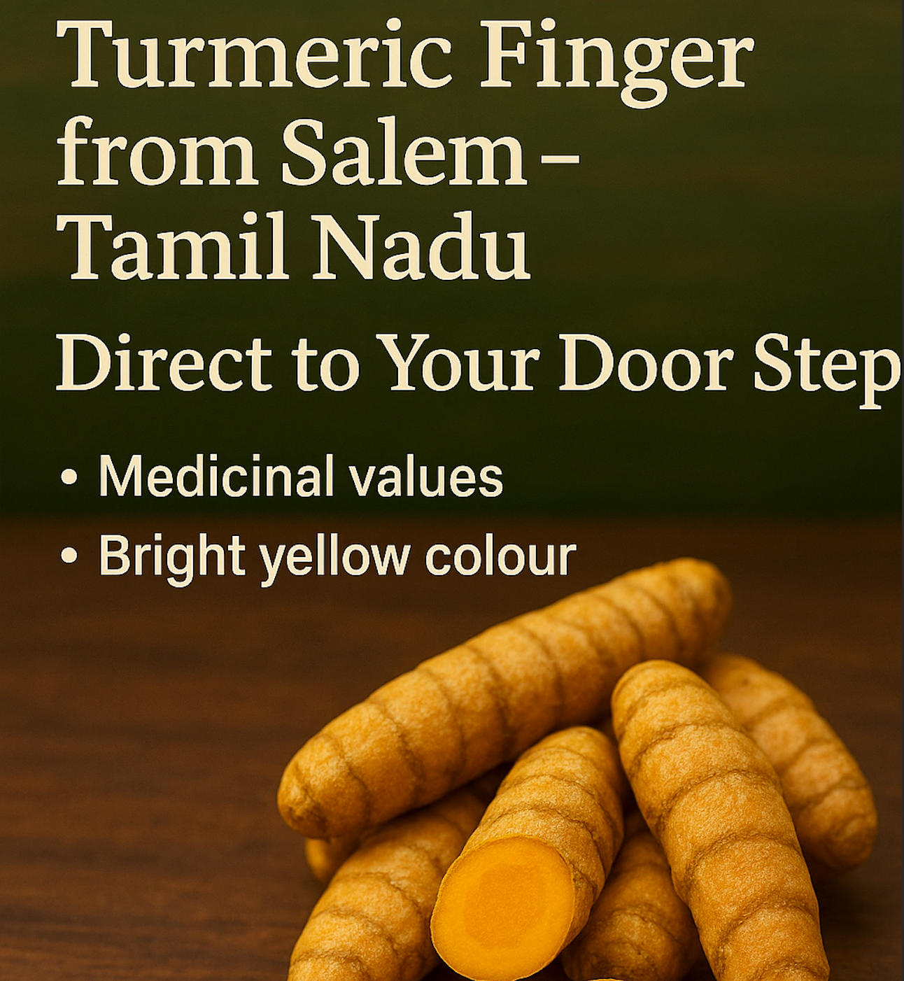 Salem Turmeric Fingers – High Curcumin, Premium GI-Region- 300 gms Selam Haldi Sabut Haldi Khadi Haldi Haldi Gaanth - Cooking Spices