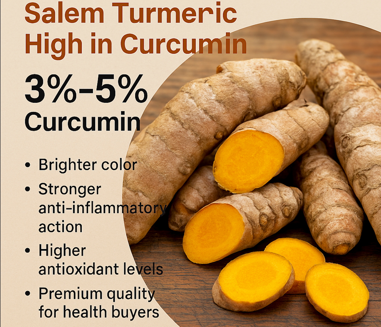 Salem Turmeric Fingers – High Curcumin, Premium GI-Region- 300 gms Selam Haldi Sabut Haldi Khadi Haldi Haldi Gaanth - Cooking Spices