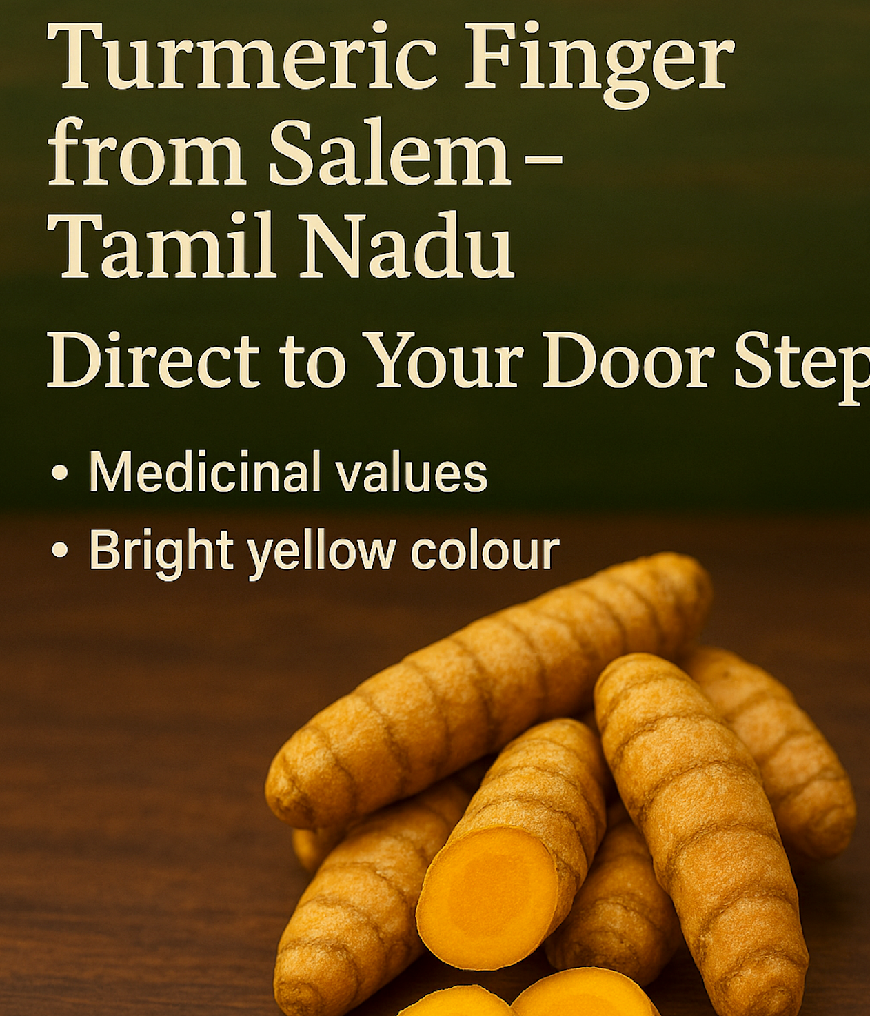 Salem Turmeric Fingers – High Curcumin, Premium GI-Region- 300 gms Selam Haldi Sabut Haldi Khadi Haldi Haldi Gaanth - Cooking Spices