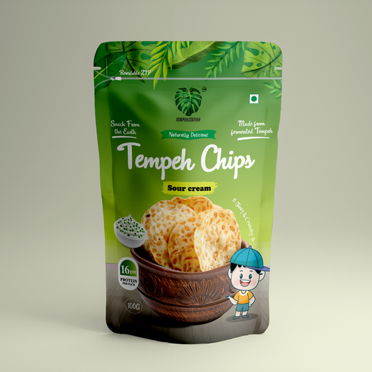 Sour Cream Tempeh Chips | 100g