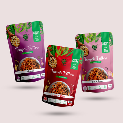 Pack of 3 Tempeh Fritters Combo Ready to eat  | 450 g
