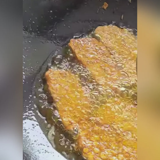 soybean tempeh cooking frying 