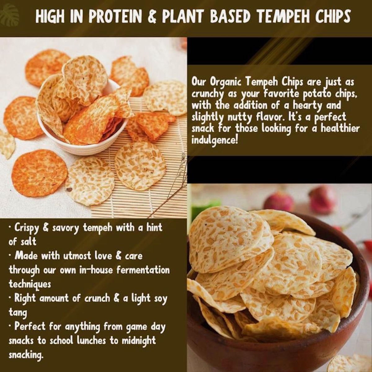  soybean Tempeh chips